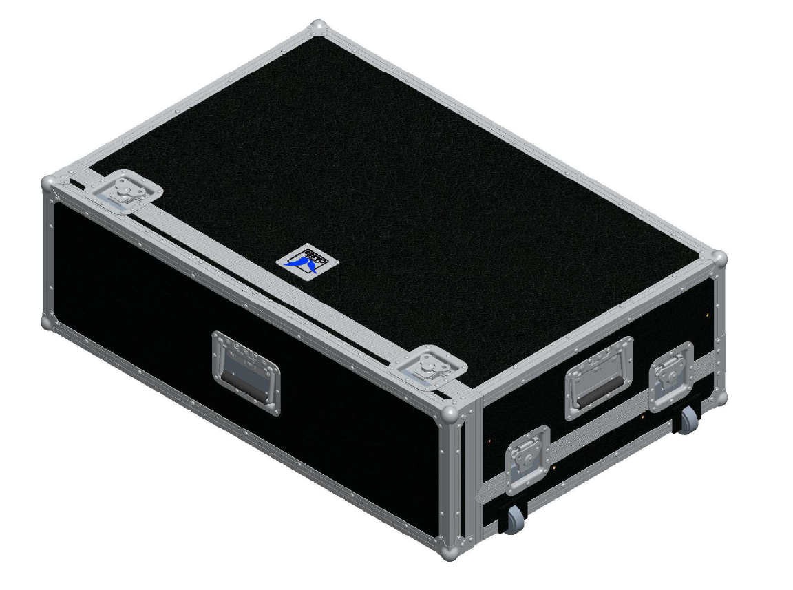 Case pour grandMA3 compact XT, Tourcase avec roulettes (by Amptown)